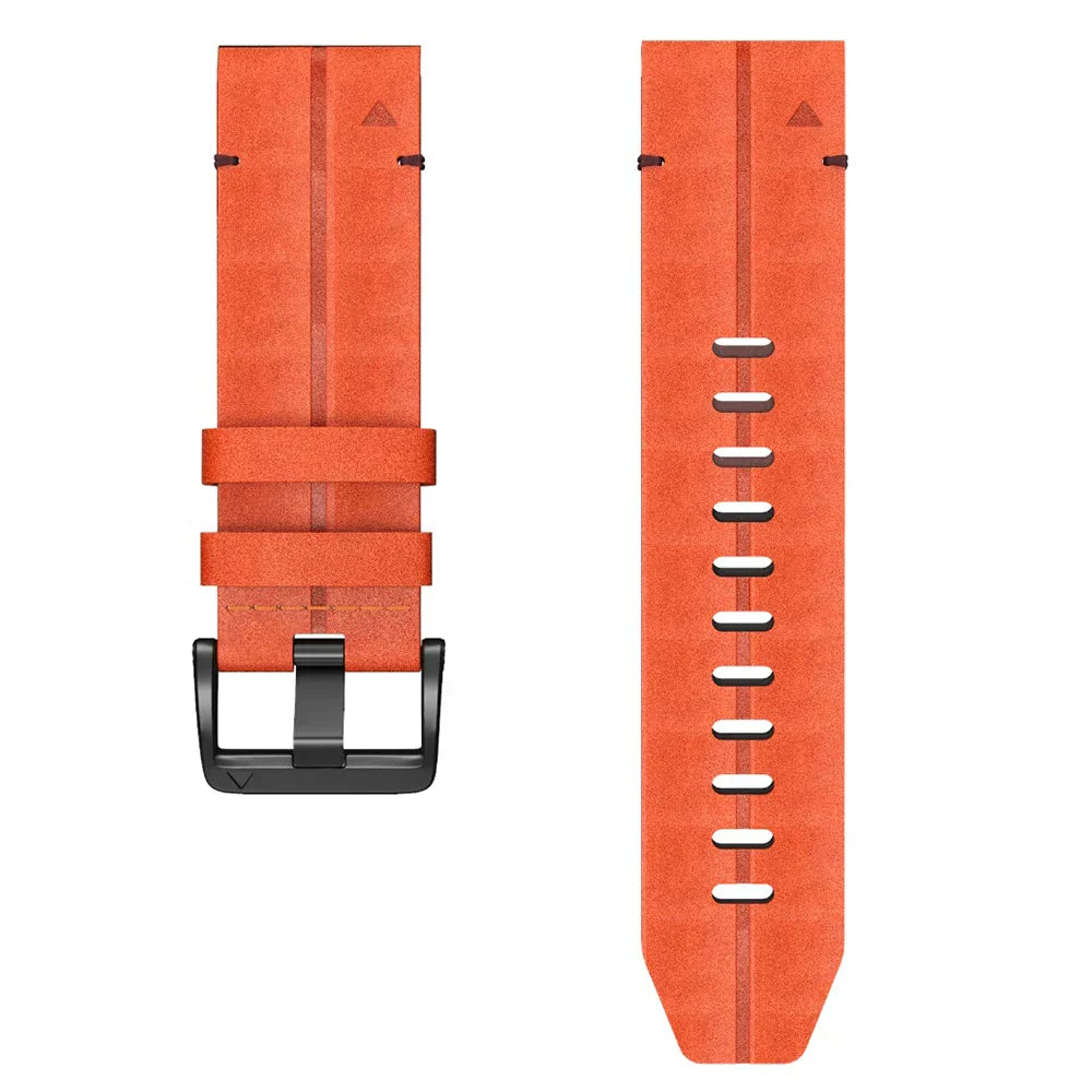 Quick-Fit stropp | 22 mm (ekte skinn og titan) - 2 farger