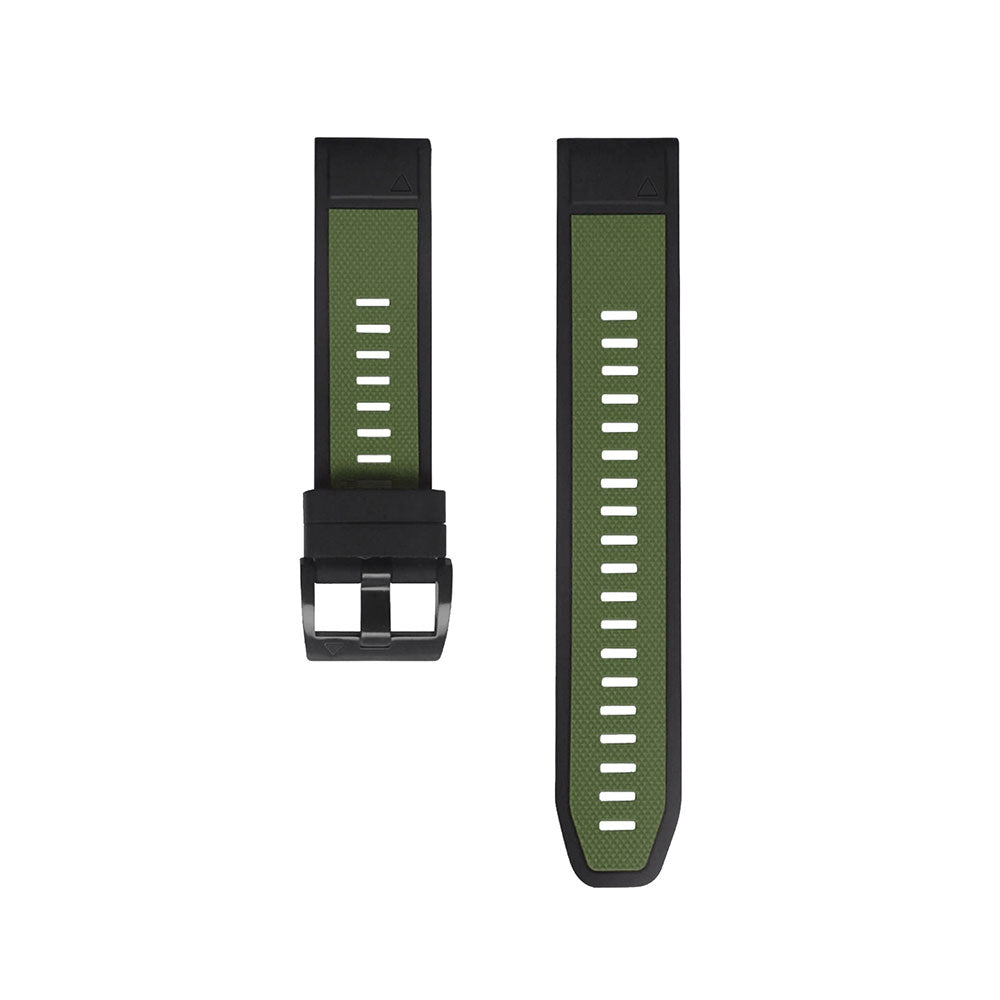 Quick-Fit rem | 26mm (silikon) - 5 farger