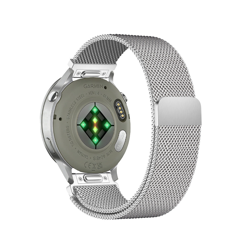 Quick-Release rem | 18 mm (Milanese rustfritt stål) - 2 farger